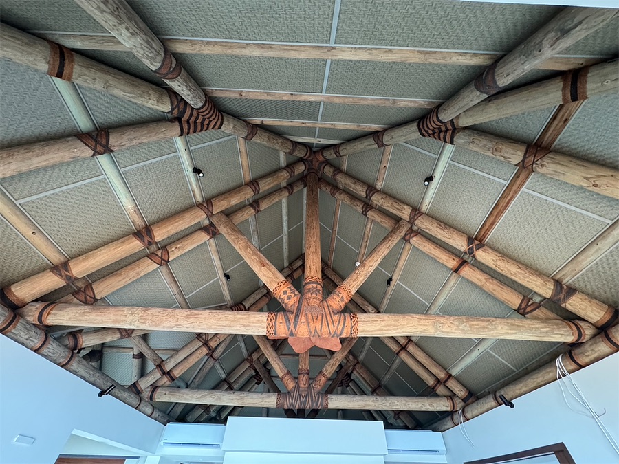 Traditional bure roof structure